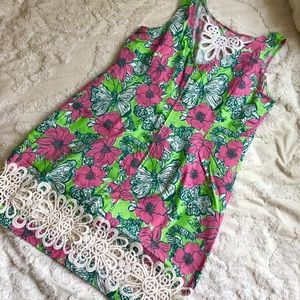 Lilly Pulitzer pink & green shift dress
